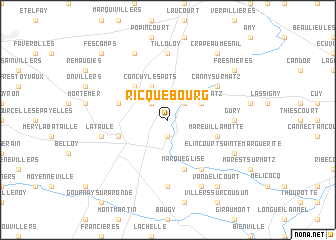 map of Ricquebourg