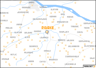 map of Riđake