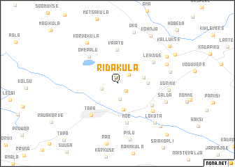 map of Ridaküla