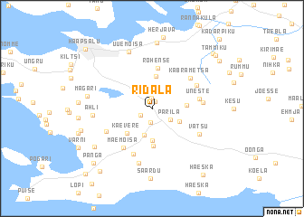 map of Ridala