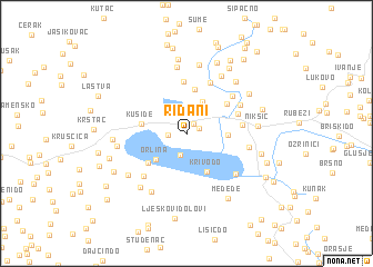 map of Riđani