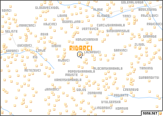 map of Ridarci