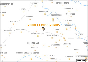 map of Riddle Crossroads