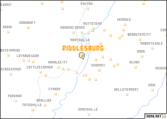 map of Riddlesburg