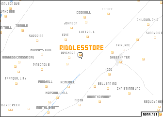 map of Riddles Store