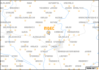 map of Řídeč