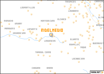 map of Rí del Medio