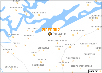 map of Ridenour