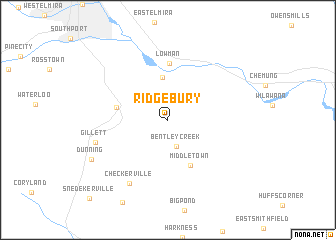 map of Ridgebury