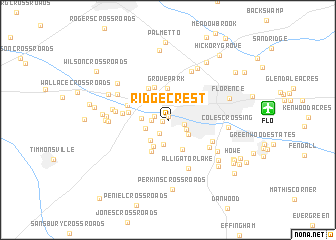 map of Ridgecrest