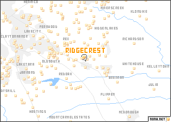 map of Ridgecrest