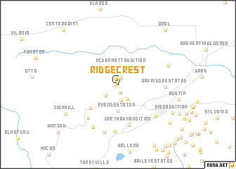 map of Ridgecrest