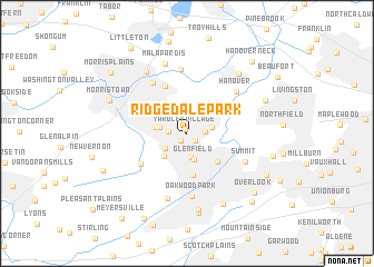 map of Ridgedale Park