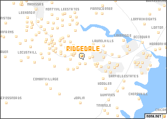 map of Ridgedale