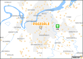 map of Ridgedale