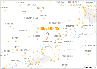 map of Ridge Farms