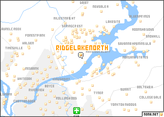 map of Ridge Lake North