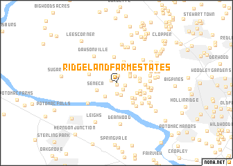 map of Ridgeland Farm Estates