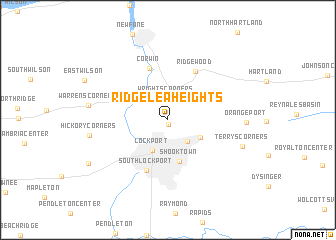 map of Ridgelea Heights