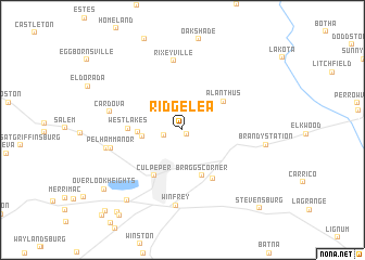 map of Ridgelea