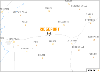 map of Ridgeport