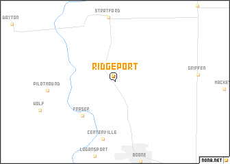 map of Ridgeport