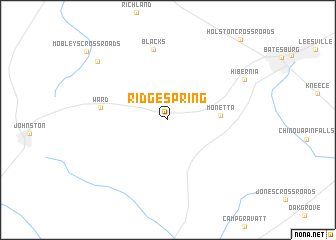 map of Ridge Spring