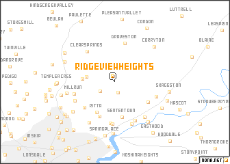 map of Ridgeview Heights