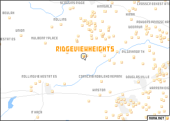 map of Ridgeview Heights