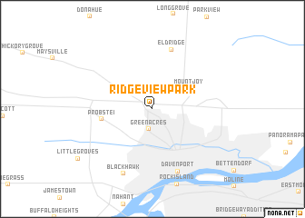 map of Ridgeview Park