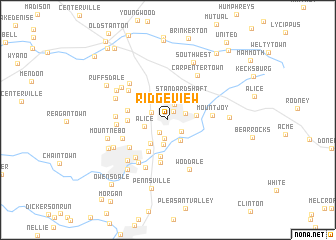 map of Ridge View