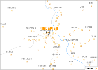 map of Ridgeview