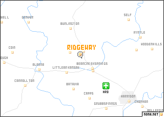 map of Ridgeway