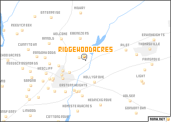 map of Ridgewood Acres