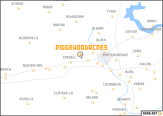 map of Ridgewood Acres