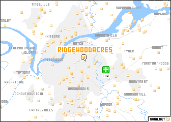 map of Ridgewood Acres