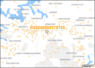 map of Ridgewood Estates