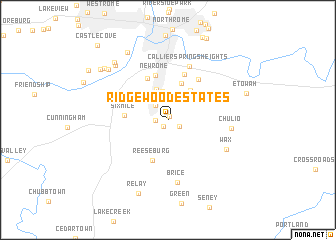 map of Ridgewood Estates