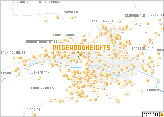 map of Ridgewood Heights