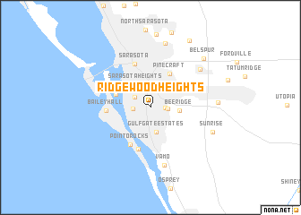 map of Ridge Wood Heights