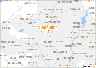 map of Ridgewood