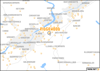 map of Ridgewood