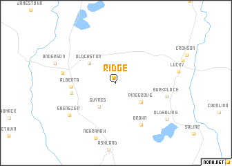 map of Ridge