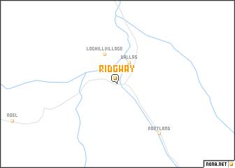 map of Ridgway