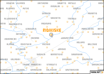 map of Ridikiškė