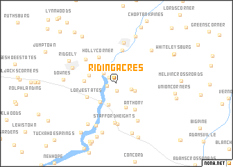 map of Riding Acres