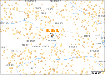 map of Riđošići
