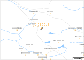 map of Ridsdale