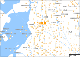 map of Ridwāla