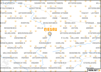 map of Riedau